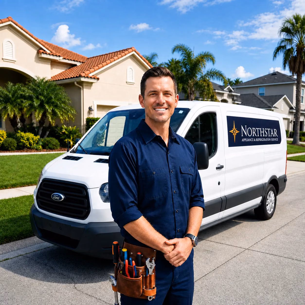 Northstar technician with the service van — Appliance Repair in Jacksonville, FL